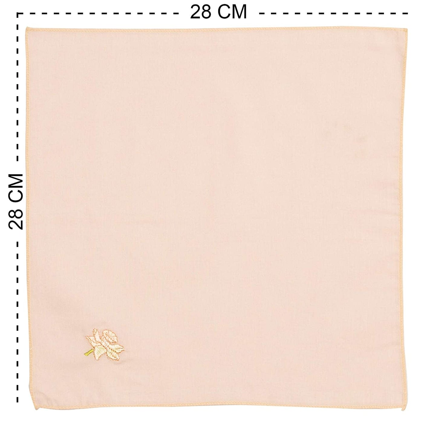 Caruso Italy Women's Embroidered 100% Pure Cotton Hankerchief Multicolor - Pack of 10