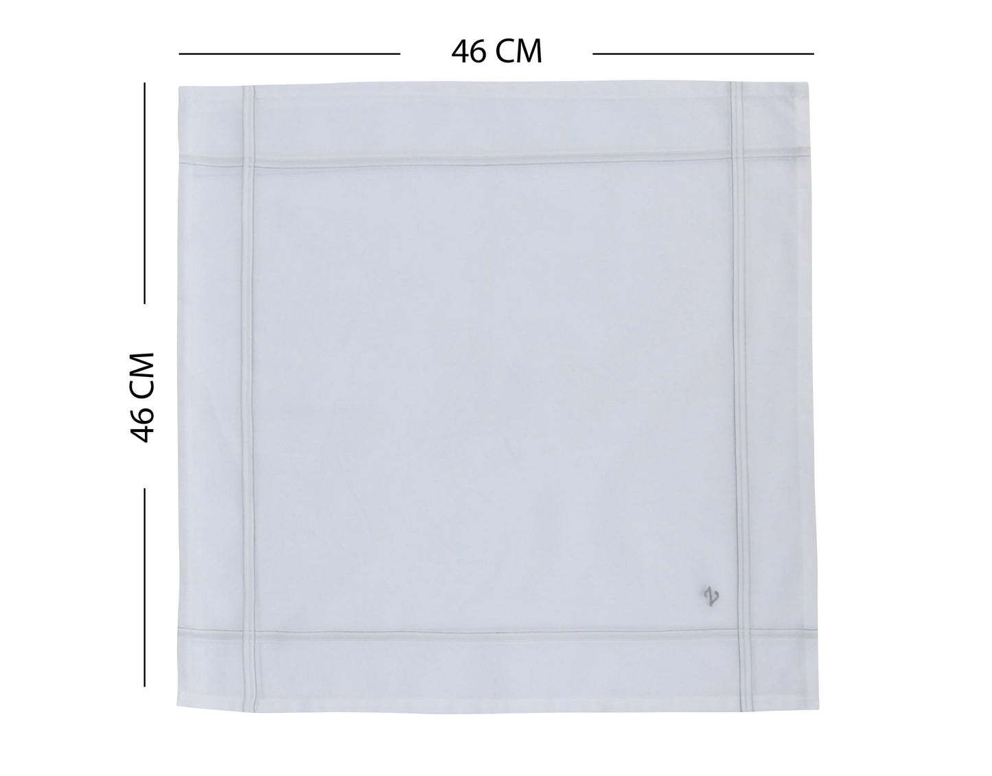 Caruso Italy Men's Initial Monogram Z Embroidery 100% Pure Cotton Handkerchief White Base With Colored Border - Pack Of 6